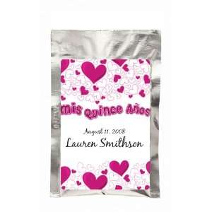  Wedding Favors Mis Quince Anos Heart Design Personalized 