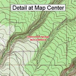   Map   Government Springs, Colorado (Folded/Waterproof) Sports