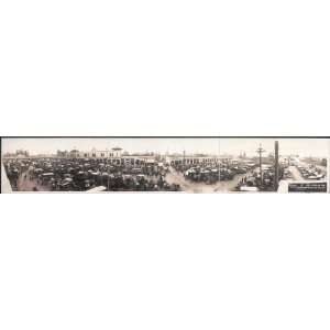 Panoramic Reprint of City market of Los Angeles, Cal., 9th & San Pedro 