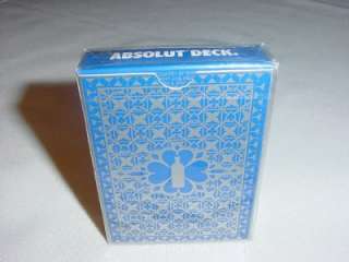 VERY RARE ABSOLUT VODKA Playing Cards w/Recipes SEALED  