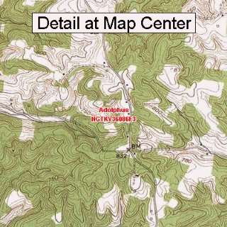  USGS Topographic Quadrangle Map   Adolphus, Kentucky 