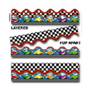  POP APART BORDER RACE CARS and CHECKS36 L Toys & Games