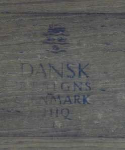 Mid Century Danish Dansk Ducks Logo Teak Serving Tray  