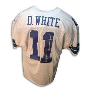 Danny White Dallas Cowboys White Throwback Jersey Inscribed Americas 