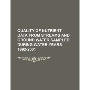  Quality of nutrient data from streams and ground water sampled 