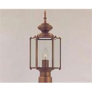   4621CLCS Builder Brass 1 Light Outdoor Pole/Post Lantern Country Stone