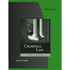   Study Guide for Samahas Ciminal Law [Paperback] Joel Samaha Books