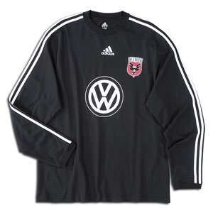  adidas DC United Long Sleeve Home Player T Shirt Sports 