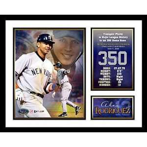  Alex Rodriguez New York Yankees  350 HR  Framed Career 