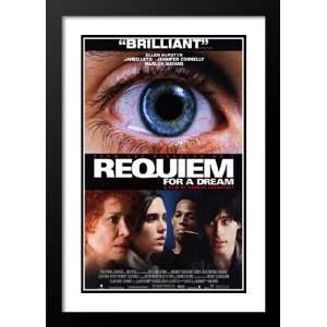  Requiem for a Dream 20x26 Framed and Double Matted Movie 