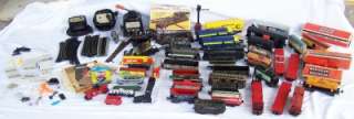 Huge LOT MARX LIONEL BACHMANN Pre War TRAINS SWITCHES TRACK CARS BOXES 