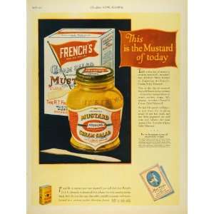  1925 Ad Prepared Mustard R T French Company Cream Salad 