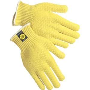 Safety Gloves   Reg Wt. KEVLAR PVC Honeygrip (Lot of 12) Large
