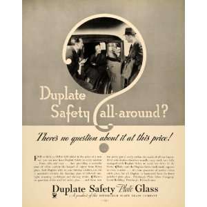  1934 Ad Duplate Car Safety Plate Glass Pittsburgh 