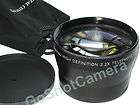   HiDef 72mm 2.2x Telephoto Tele Foto Video Lens 72 mm Black NEW in USA
