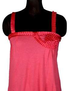 NEW $79 killah Pleated Ruffle Pink Tank Top XS S  