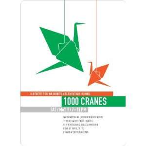  1000 Cranes Party Invitations