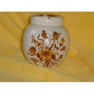  Vintage Sadler Ginger Jar (Autumnal Coloured Flowers 