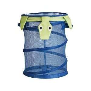 Fold Able Blue Green Kids Toys Mesh Storage Basket with 