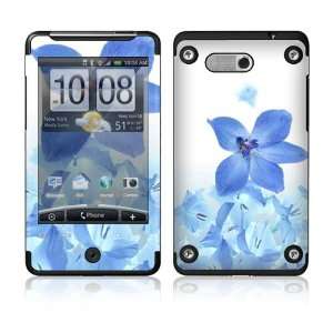 HTC Aria Skin Decal Sticker   Blue Neon Flower Everything 