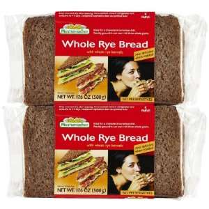 Mestemacher Whole Rye Bread, 17.6 oz, 2 Grocery & Gourmet Food