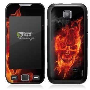  Design Skins for Samsung 533 Wave   Burning Skull Design 