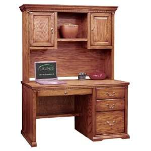   49 Office Desk with Option to add Hutch (Rustic oak)