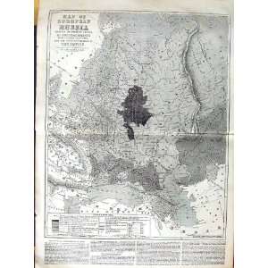    1855 MAP EUROPEAN RUSSIA BLACK SEA SEABSTOPOL