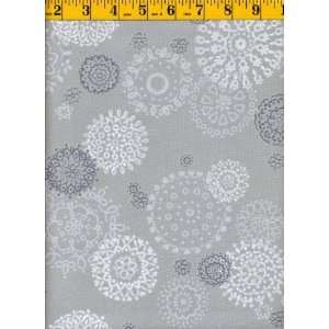  Quilting Fabric Gray Delilah Wheels Arts, Crafts & Sewing