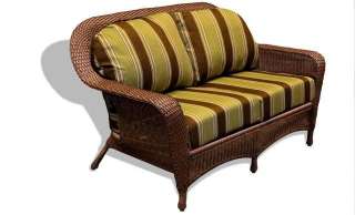 Tortuga Outdoor LEX LS1 Deep Seating Patio Furniture Java Resin Wicker 
