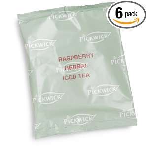 Pickwick Tea Raspberry Herbal Iced Tea, 4 Ounce Filter Packs (Pack of 