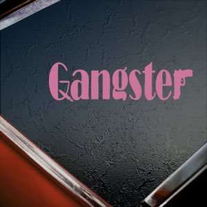  Gangster Mafia Gun Pink Decal God Father Window Pink 