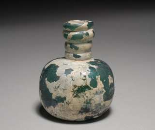 Heavy Ancient Roman / Islamic glass bottle  400 A.D.  