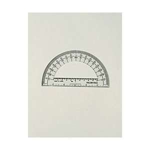 Protractor, Plastic, 180 deg, 10 cm; 6 Ruler  Industrial 