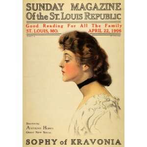  1906 Cover Sunday Magazine St. Louis Republic Victorian 
