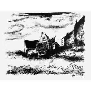  La Potiniere a Rueil by Maurice de Vlaminck, 13x10