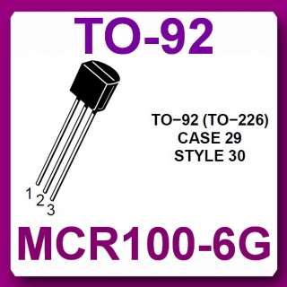 10 X MCR100 MCR100 6 Pb Free RoHS SCR 0.8A 400V ON  