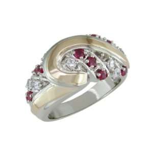    Carzenei   size 10.25 14K Gold Ruby & Diamond Ring Jewelry