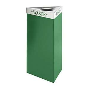 Trifecta Waste Receptacle, 19 Gallon Capacity Base, Pine Green Base Co 
