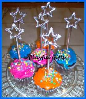 Princess Star Mini Wands Cupcake Topper/Favor  