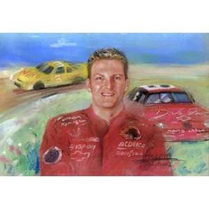  Dale Earnhardt Jr. (With Car) Sports Poster Print   11 X 