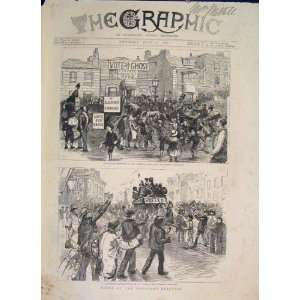  Deptford Election Sketches Evelyn Ghose Print 1886