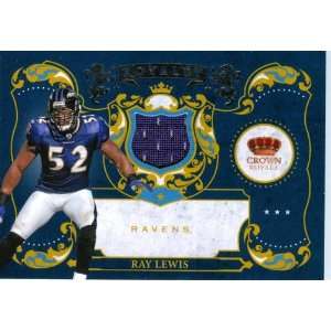  2010 Crown Royale Authentic Ray Lewis Game Worn Jersey 
