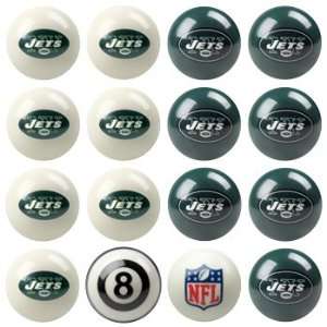  New York Jets NFL Home vs. Away Billiard Balls Full Set 