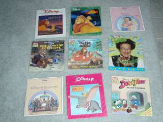   READ ALONG STORY BOOK Flubber Robin Williams DUCKTALES Dumbo #L  