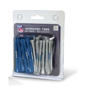  Detroit Lions NFL 50 Imprinted Team Logo Golf Tee Pack 