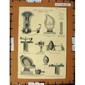   Print C1800 1870 Iron Manufacture Bessemer 