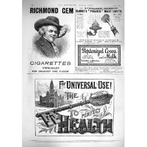   1895 ADVERTISEMENT RICHMOND CIGARETTES BEECHAMS PILLS