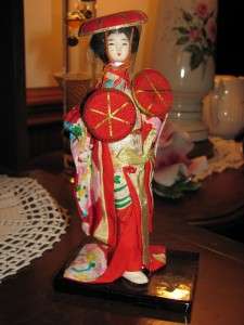Vintage Asian Geisha Girl   Beautiful Komono   Made in Japan  