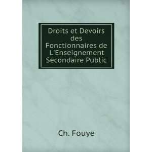  Droits et Devoirs des Fonctionnaires de LEnseignement 